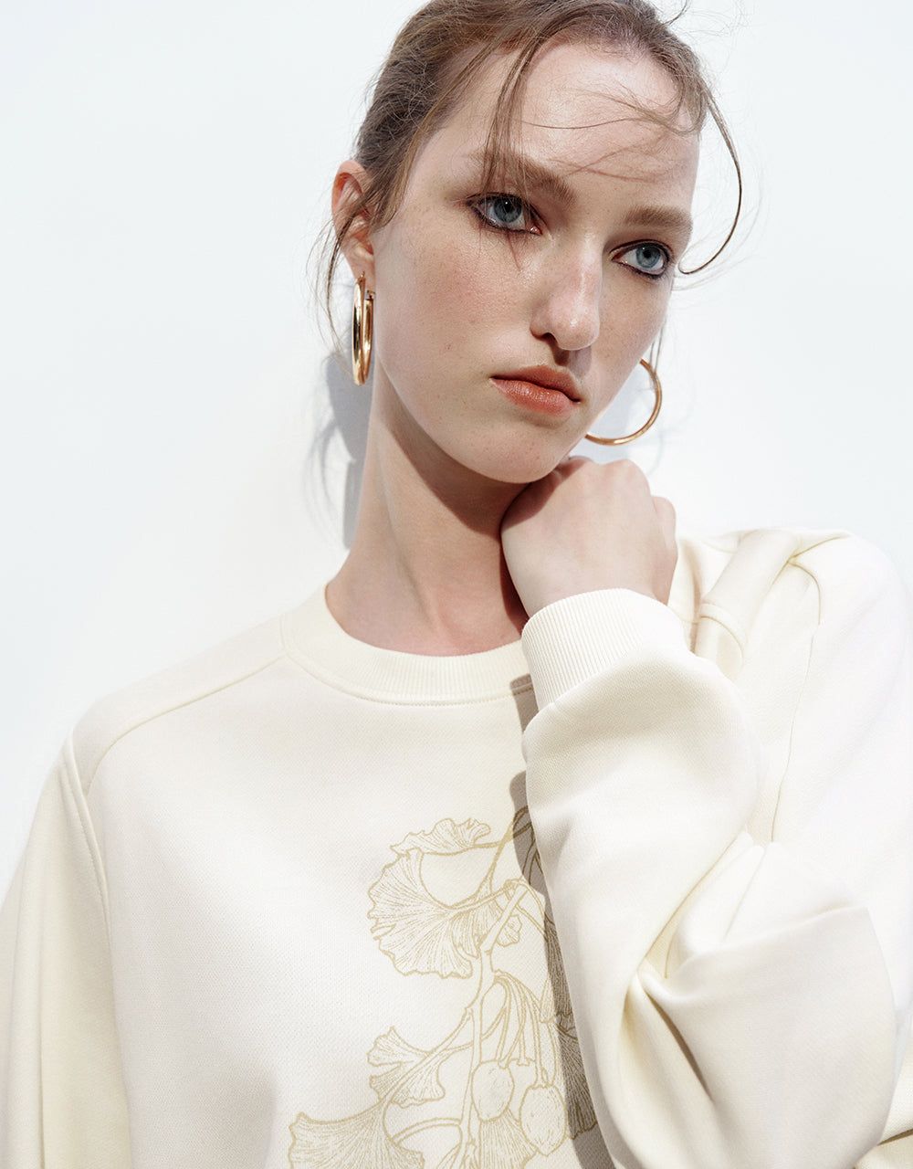 Printed Crew Neck Loose T-Shirt sold by Urban Revivo product image thumbnail 5