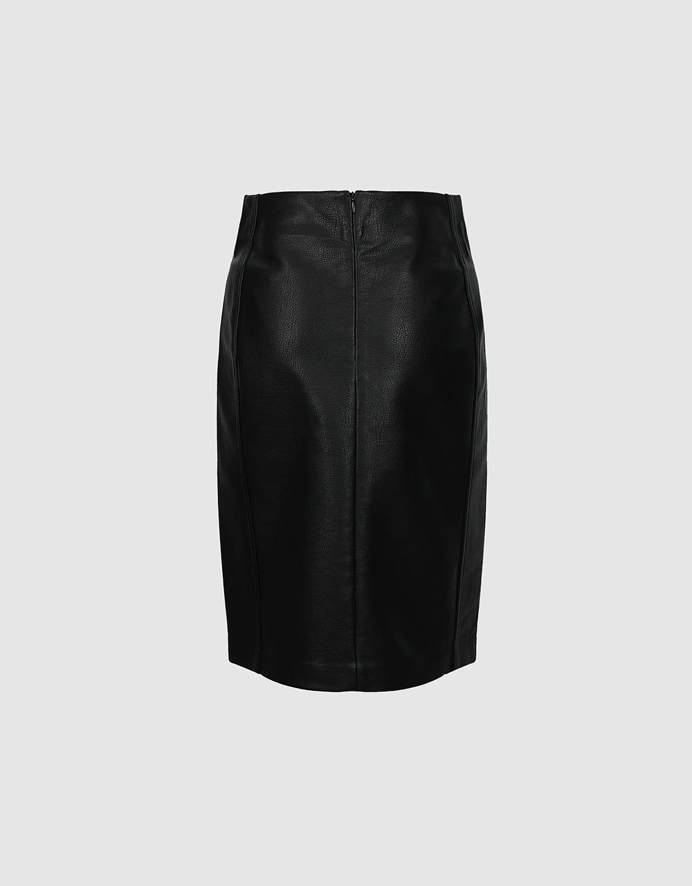 Vegan Leather Midi Straight Skirt sold by Urban Revivo product image thumbnail 3