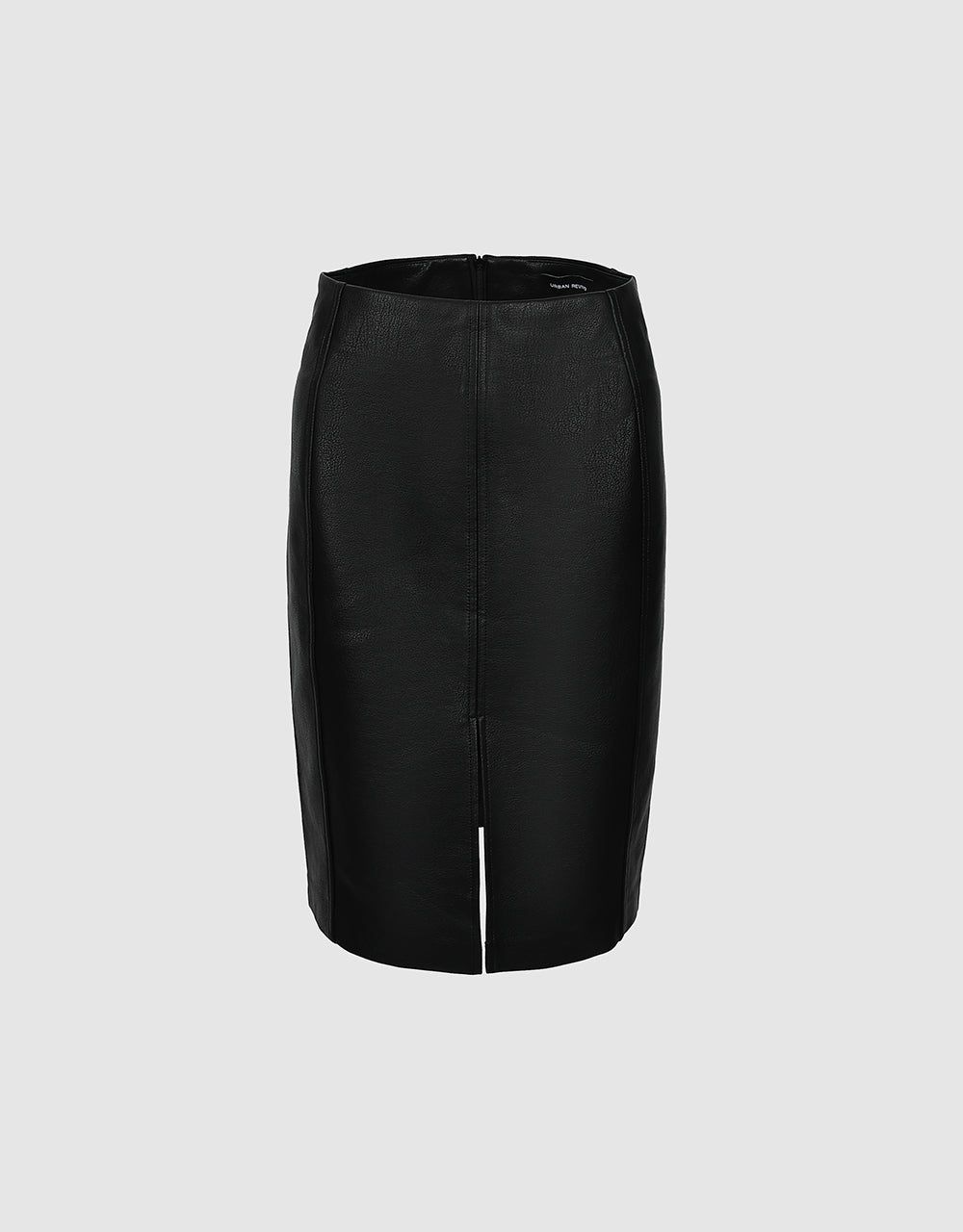 Vegan Leather Midi Straight Skirt sold by Urban Revivo