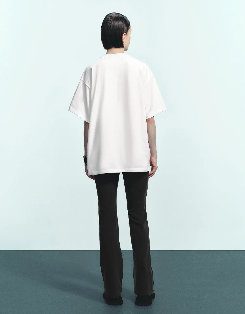 Elastic Waist Knitted Straight Pants sold by Urban Revivo product image thumbnail 5