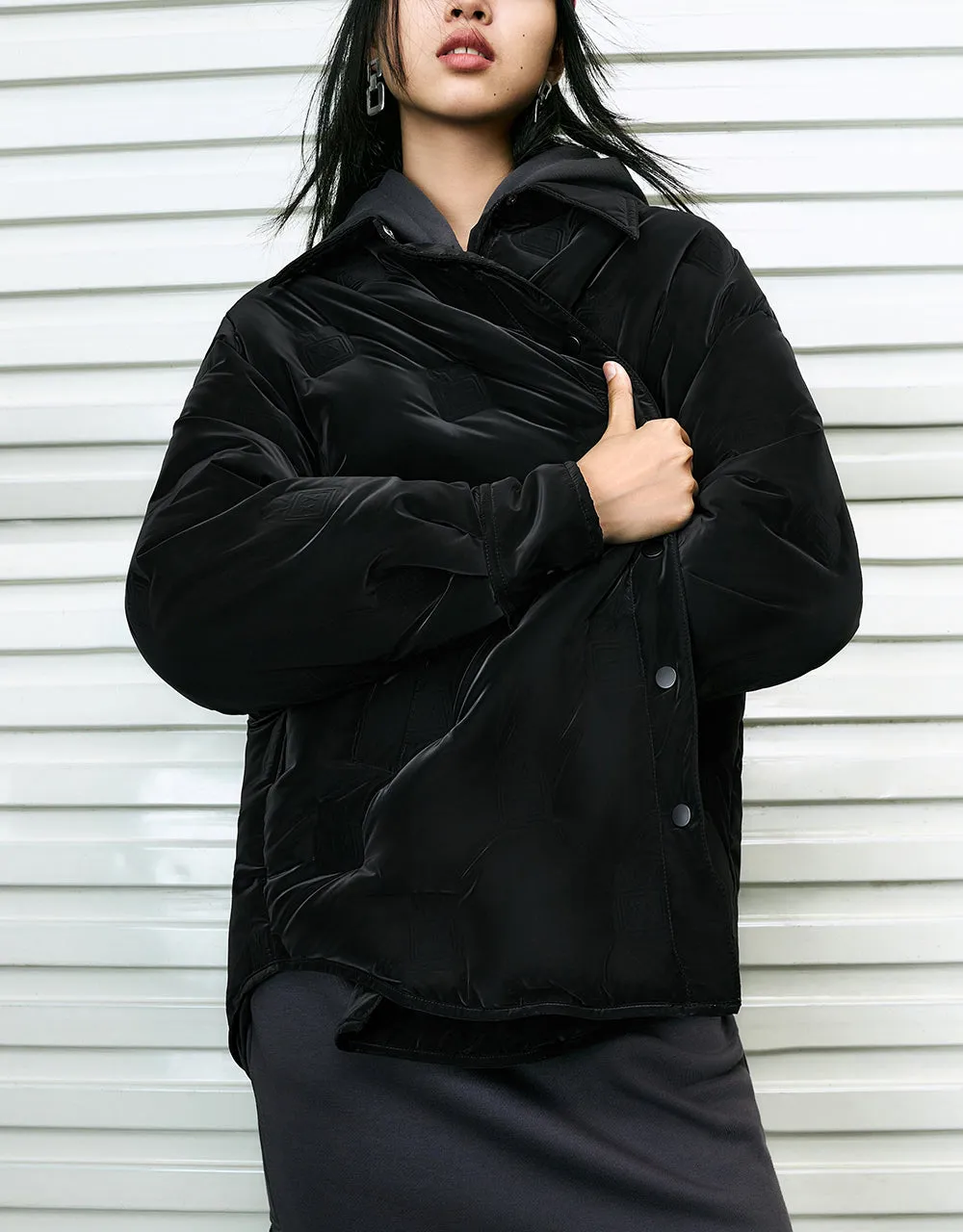 Pressed Button Down Jacket sold by Urban Revivo product image thumbnail 2