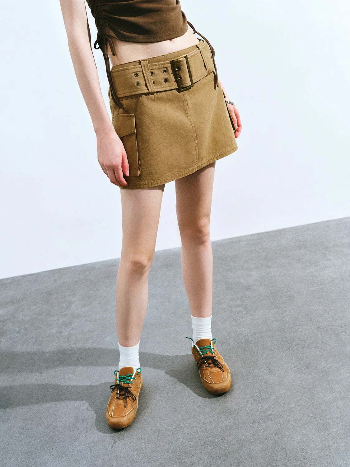 Mini A-Line Skirt With Belt sold by Urban Revivo product image thumbnail 3