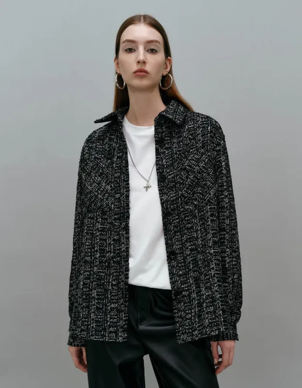 Loose Straight Woolen Coat sold by Urban Revivo