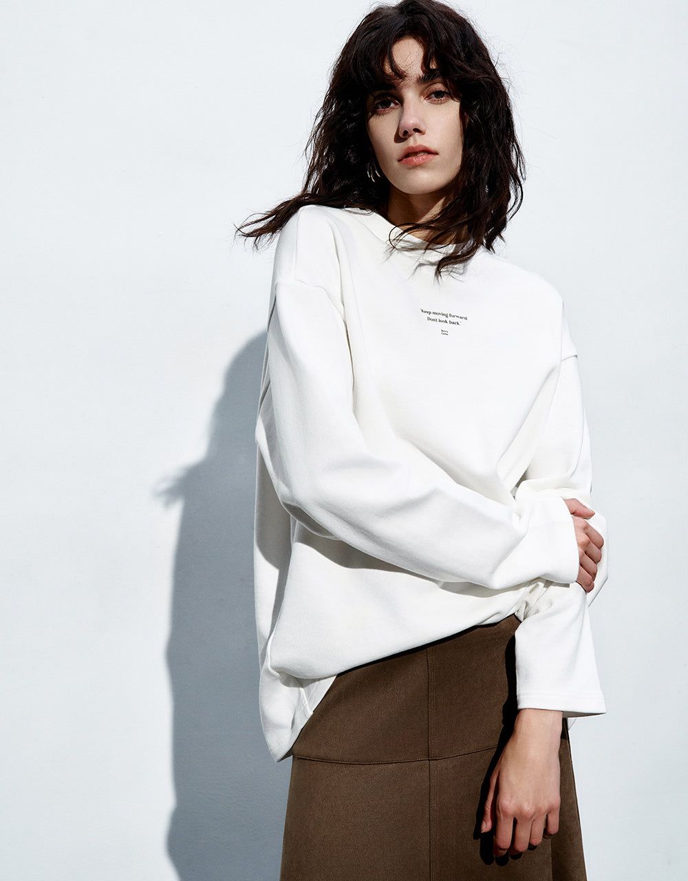 Letter Printed Crew Neck T-Shirt sold by Urban Revivo product image thumbnail 3