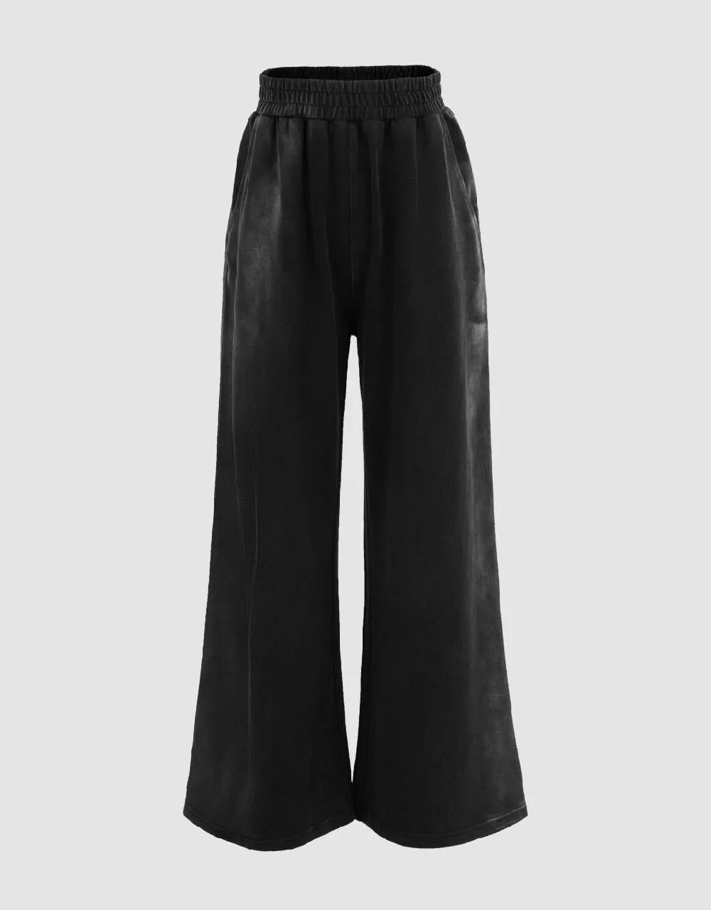 Elastic Waist Knitted Straight Pants sold by Urban Revivo