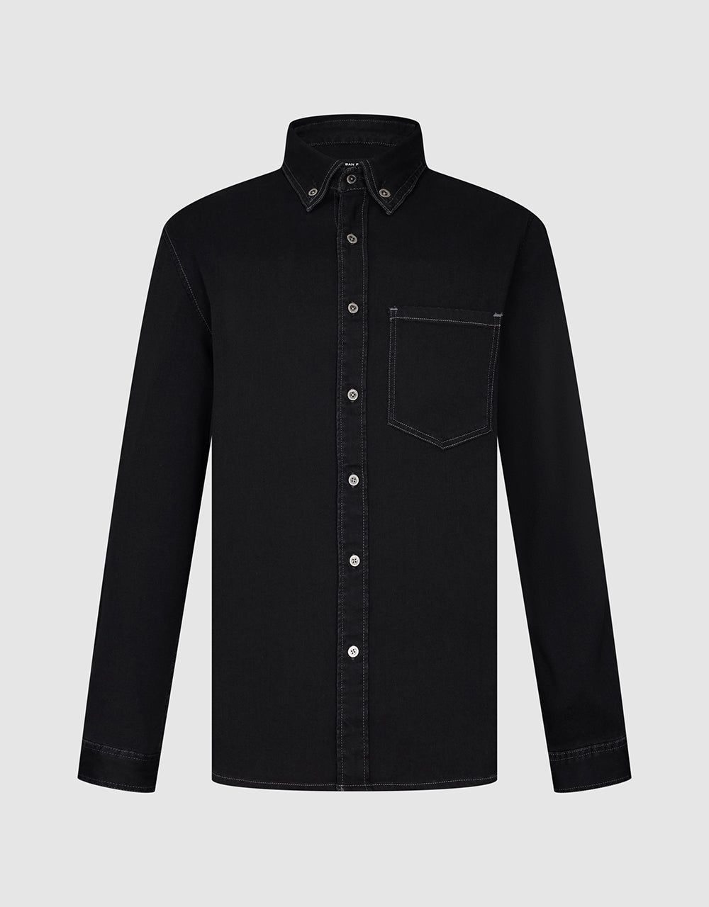 Button Up Denim Shirt sold by Urban Revivo product image thumbnail 5