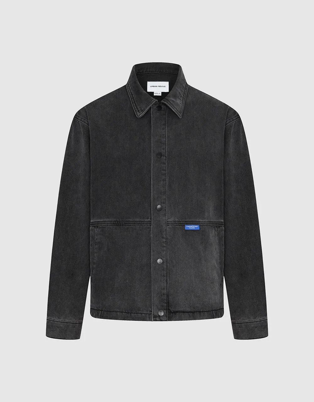 Button Up Denim Jacket sold by Urban Revivo product image thumbnail 2