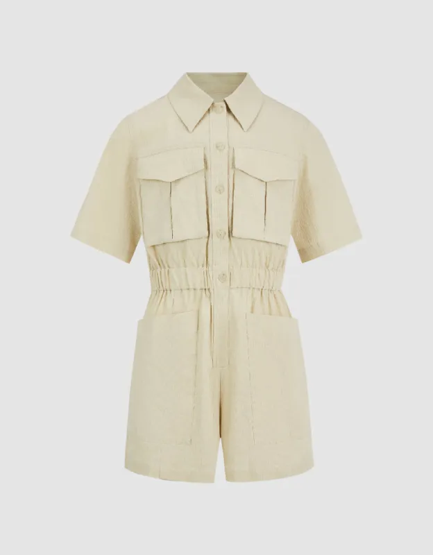 Elastic Waist Jumpsuit sold by Urban Revivo