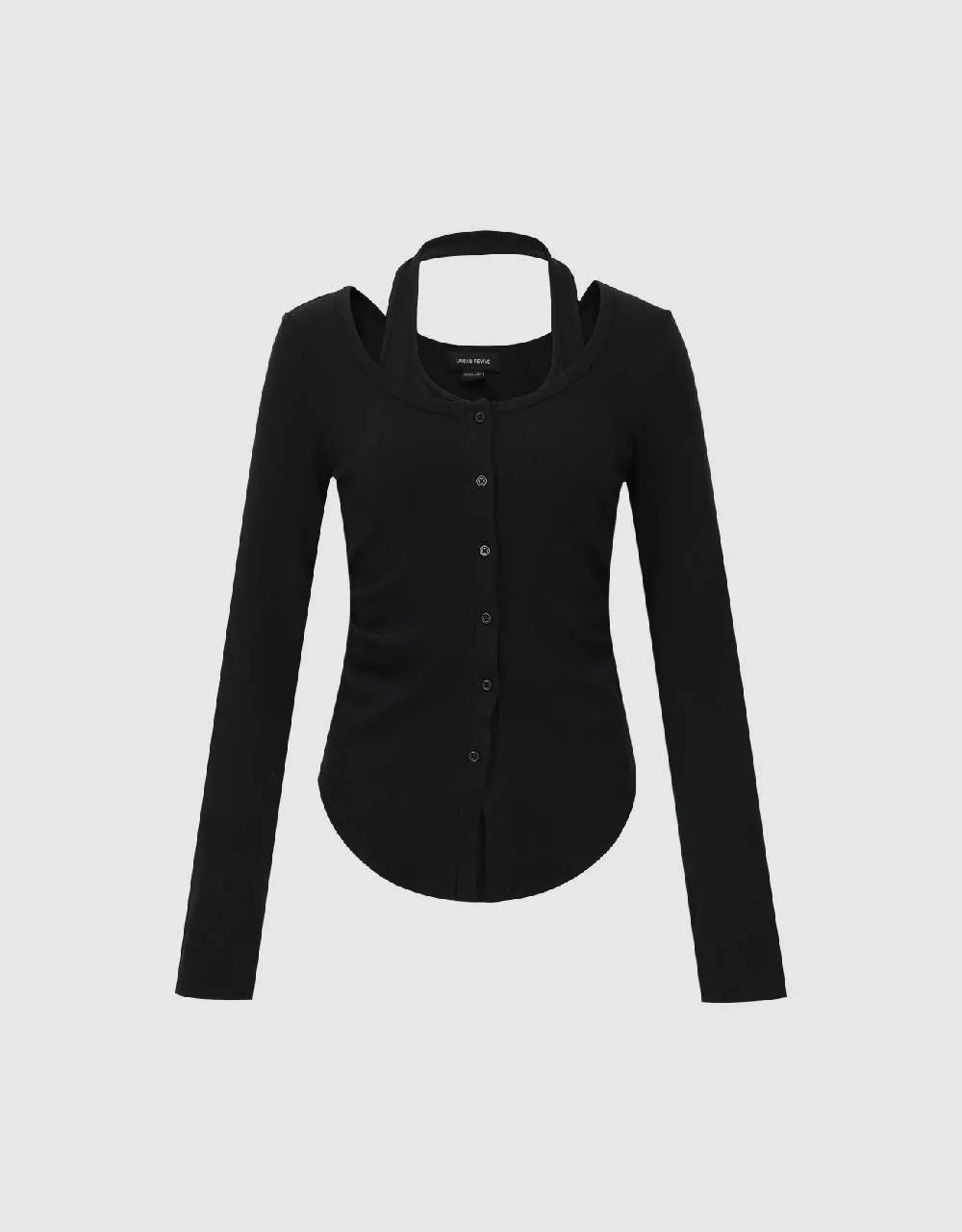 Halter Neck 2 In 1 Knitted Shirt sold by Urban Revivo product image thumbnail 2