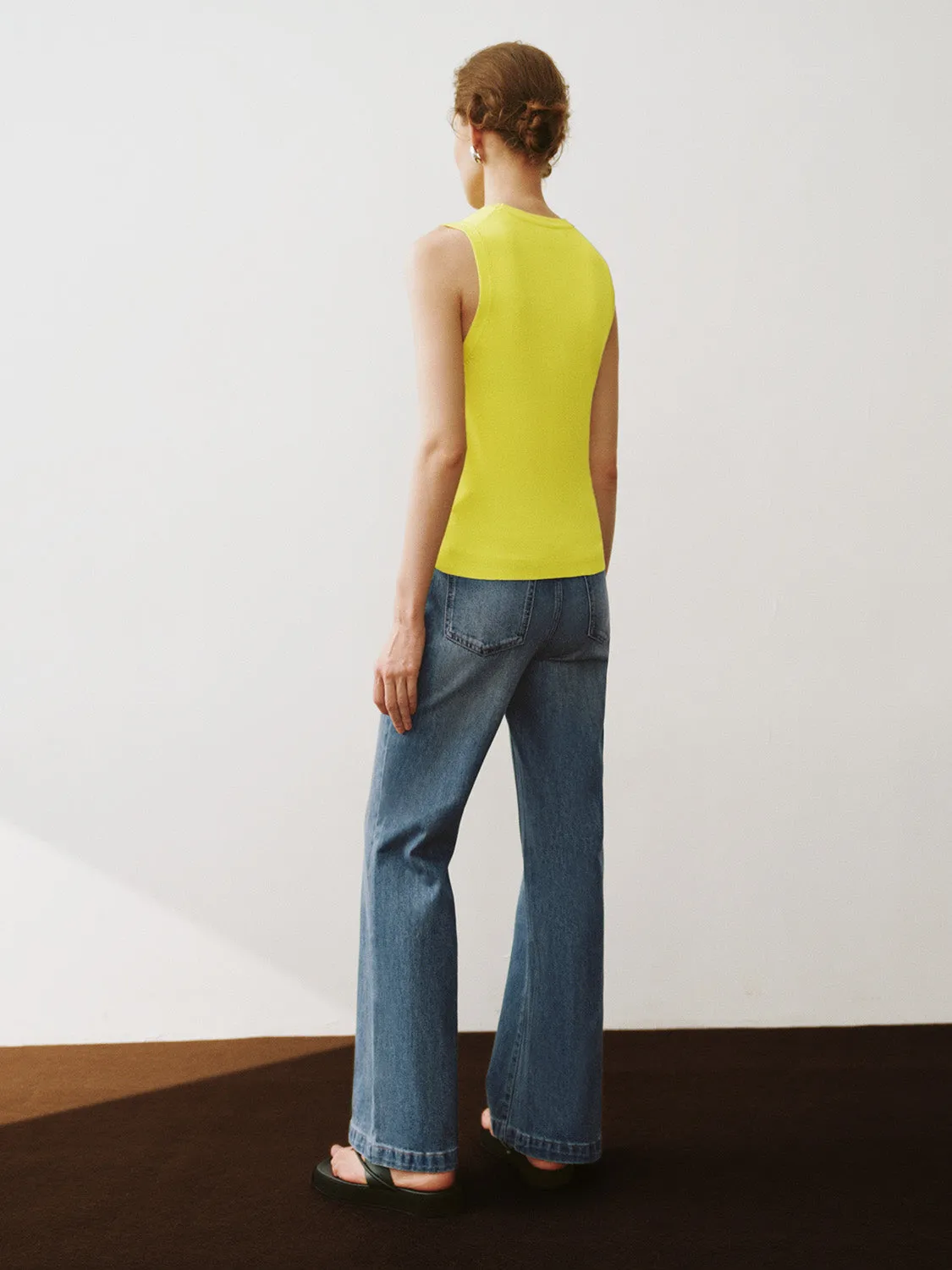 Crew Neck Knitted Tank Top sold by Urban Revivo product image thumbnail 5