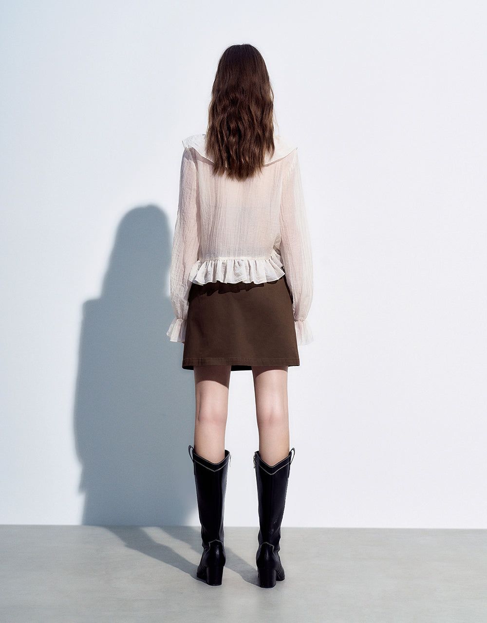 Lace Up Front Mini A-Line Skirt sold by Urban Revivo product image thumbnail 5