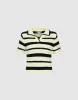 Striped Knitted T-Shirt sold by Urban Revivo