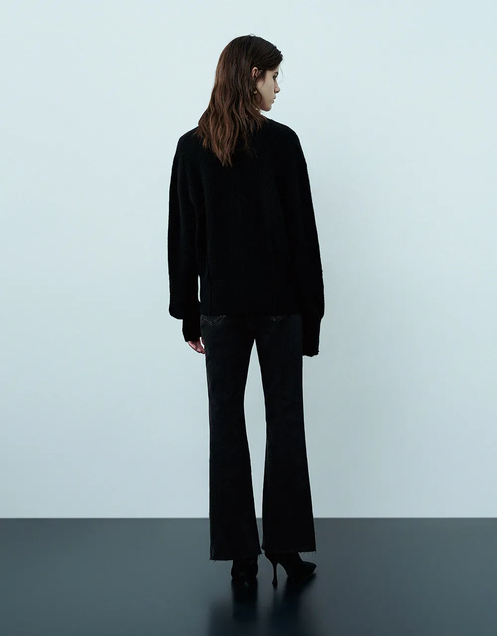 V-Neck Knitted Cardigan sold by Urban Revivo product image thumbnail 3