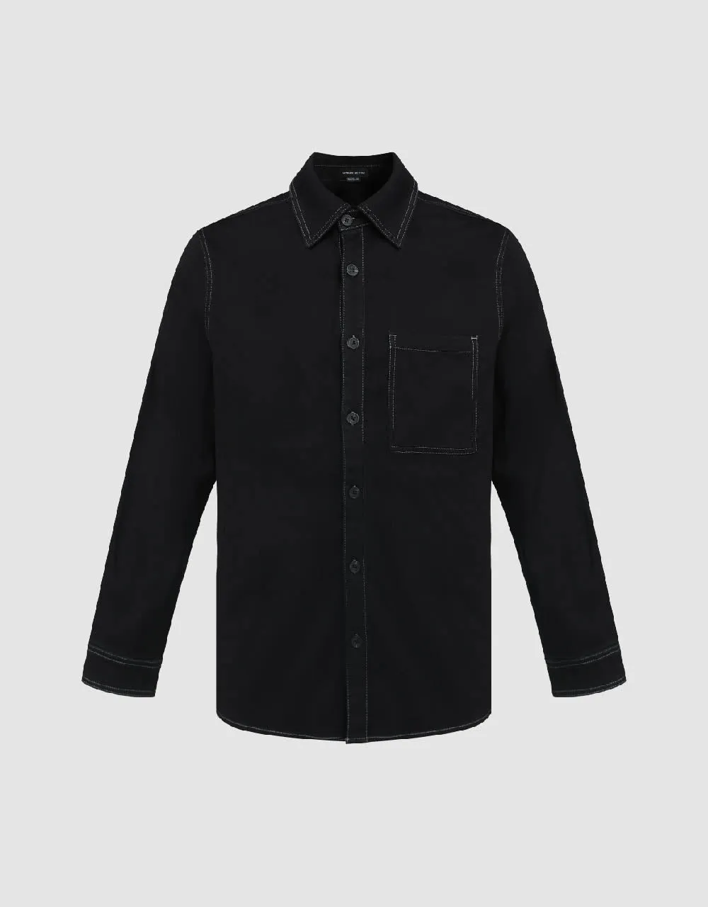 Button Up Denim Shirt sold by Urban Revivo product image thumbnail 2