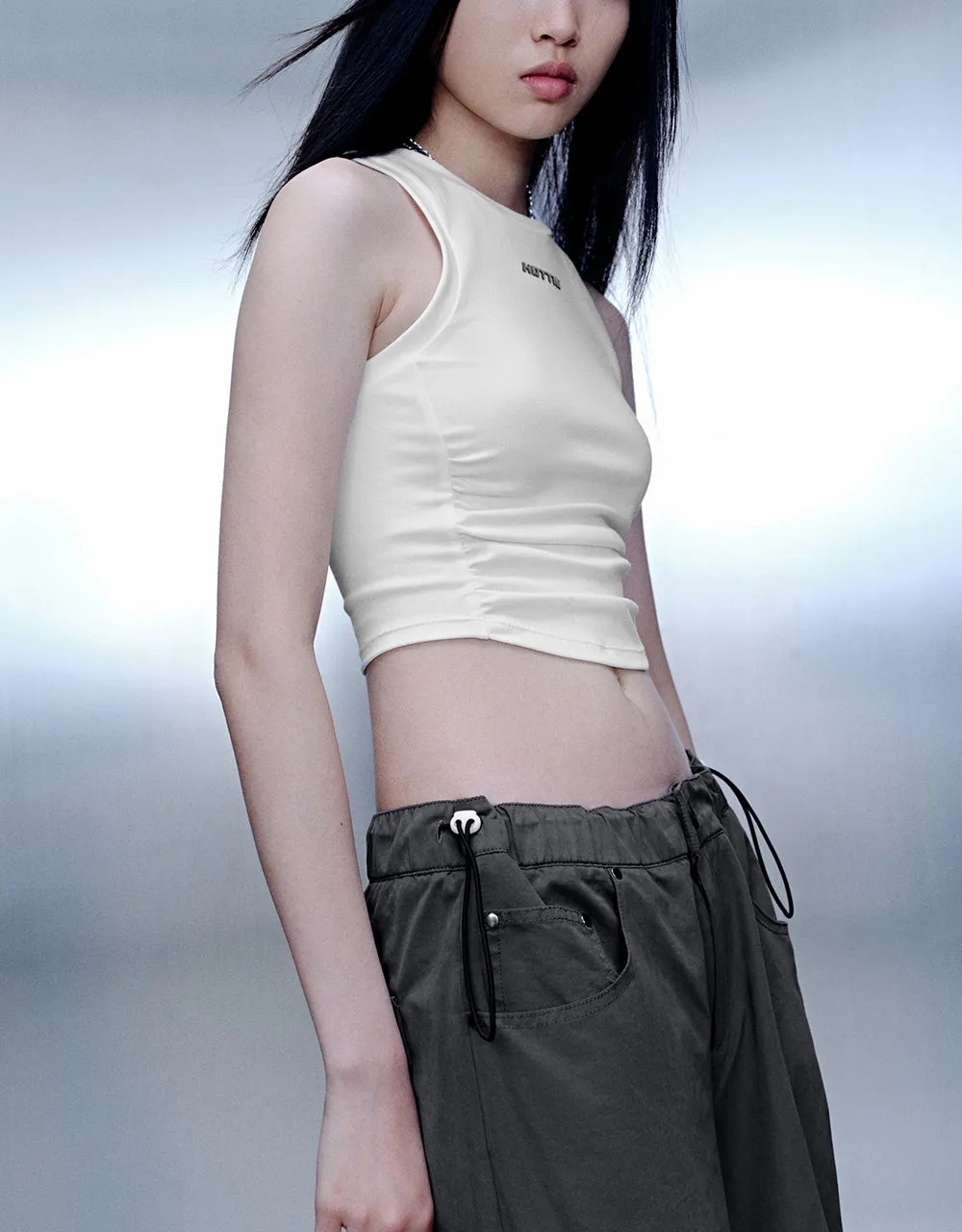 Crew Neck Knitted Tank Top sold by Urban Revivo product image thumbnail 3