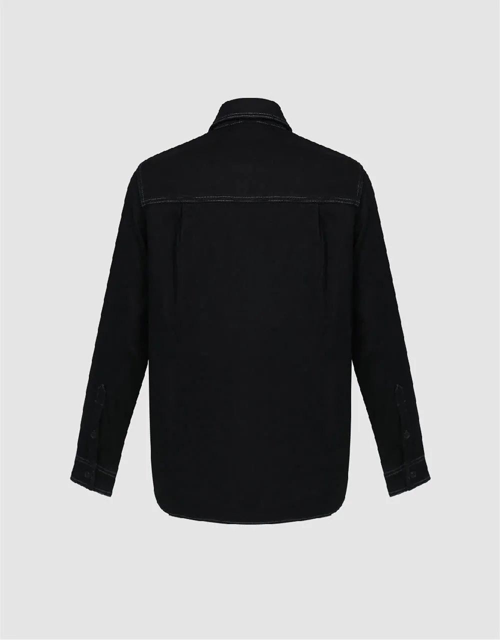 Button Up Denim Shirt sold by Urban Revivo product image thumbnail 5