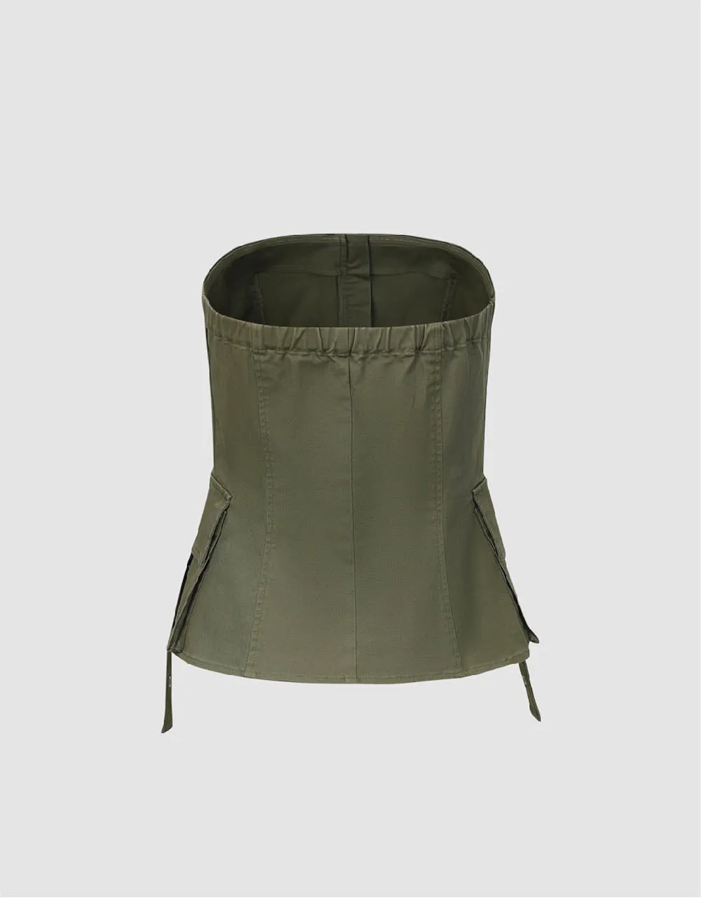 Zipper Front Skinny Tube Top sold by Urban Revivo product image thumbnail 5