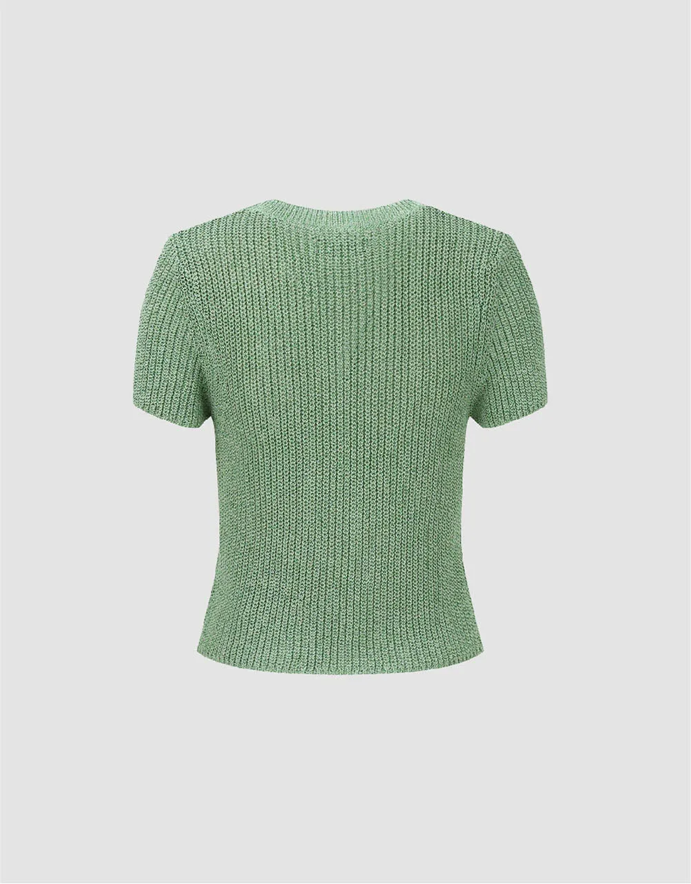 Crew Neck Knitted T-Shirt sold by Urban Revivo product image thumbnail 5