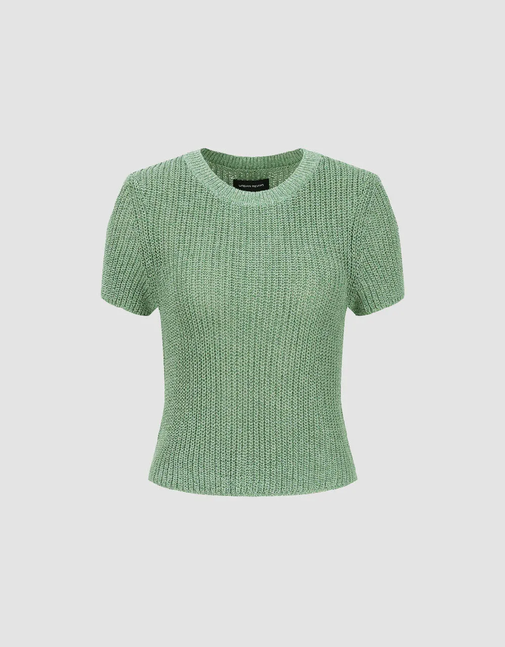 Crew Neck Knitted T-Shirt sold by Urban Revivo product image thumbnail 2