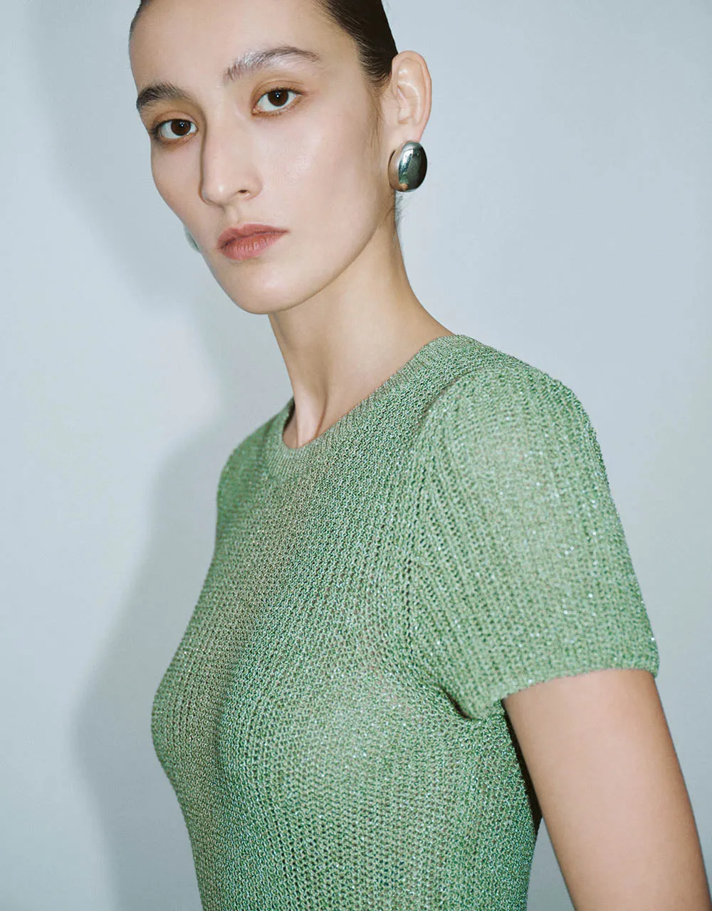 Crew Neck Knitted T-Shirt sold by Urban Revivo product image thumbnail 4