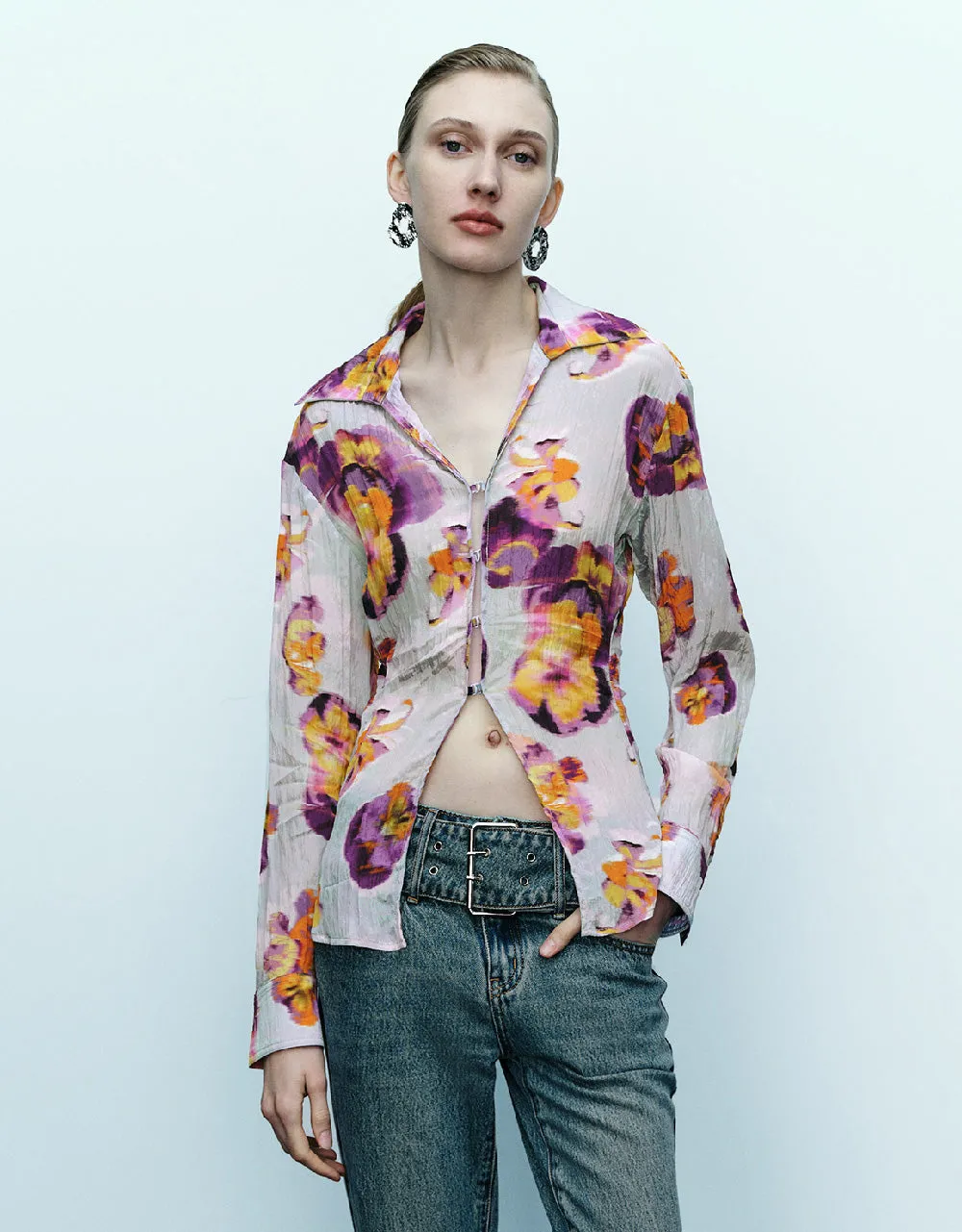 Flower Printed Shirt sold by Urban Revivo