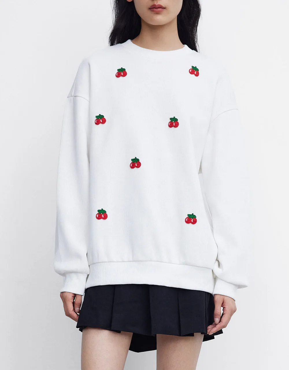Fruit Detail Drop Shoulder Sweatshirt sold by Urban Revivo product image thumbnail 2
