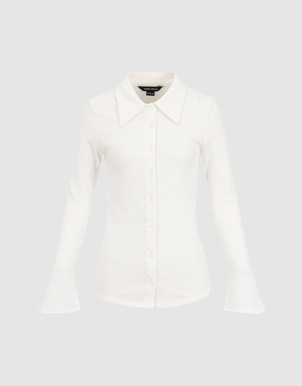 Button Up Straight Lapel Shirt sold by Urban Revivo product image thumbnail 2