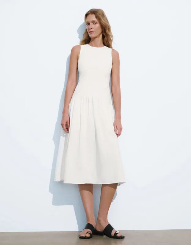 Sleeveless Crew Neck A-Line Dress sold by Urban Revivo
