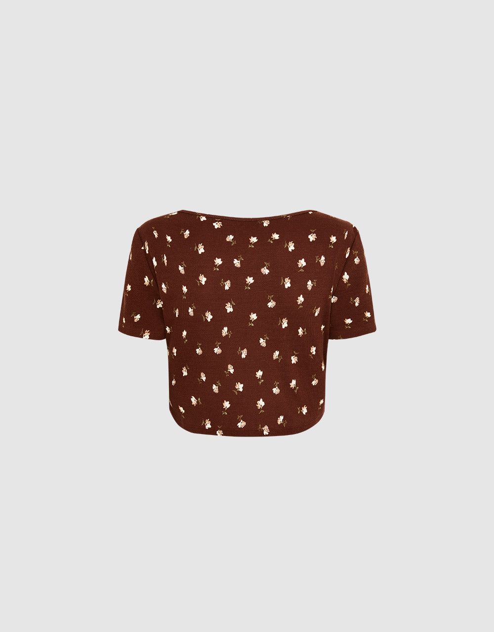 Textured Cropped T-Shirt sold by Urban Revivo product image thumbnail 4