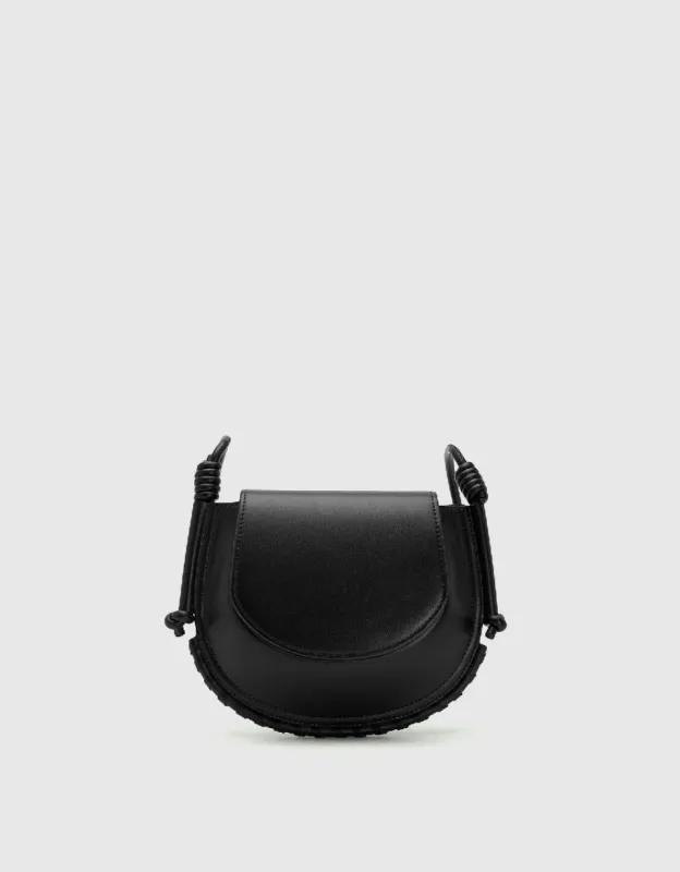 Vegan Leather Saddle Bag sold by Urban Revivo