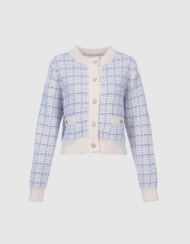 Tweed Plaid Cardigan sold by Urban Revivo