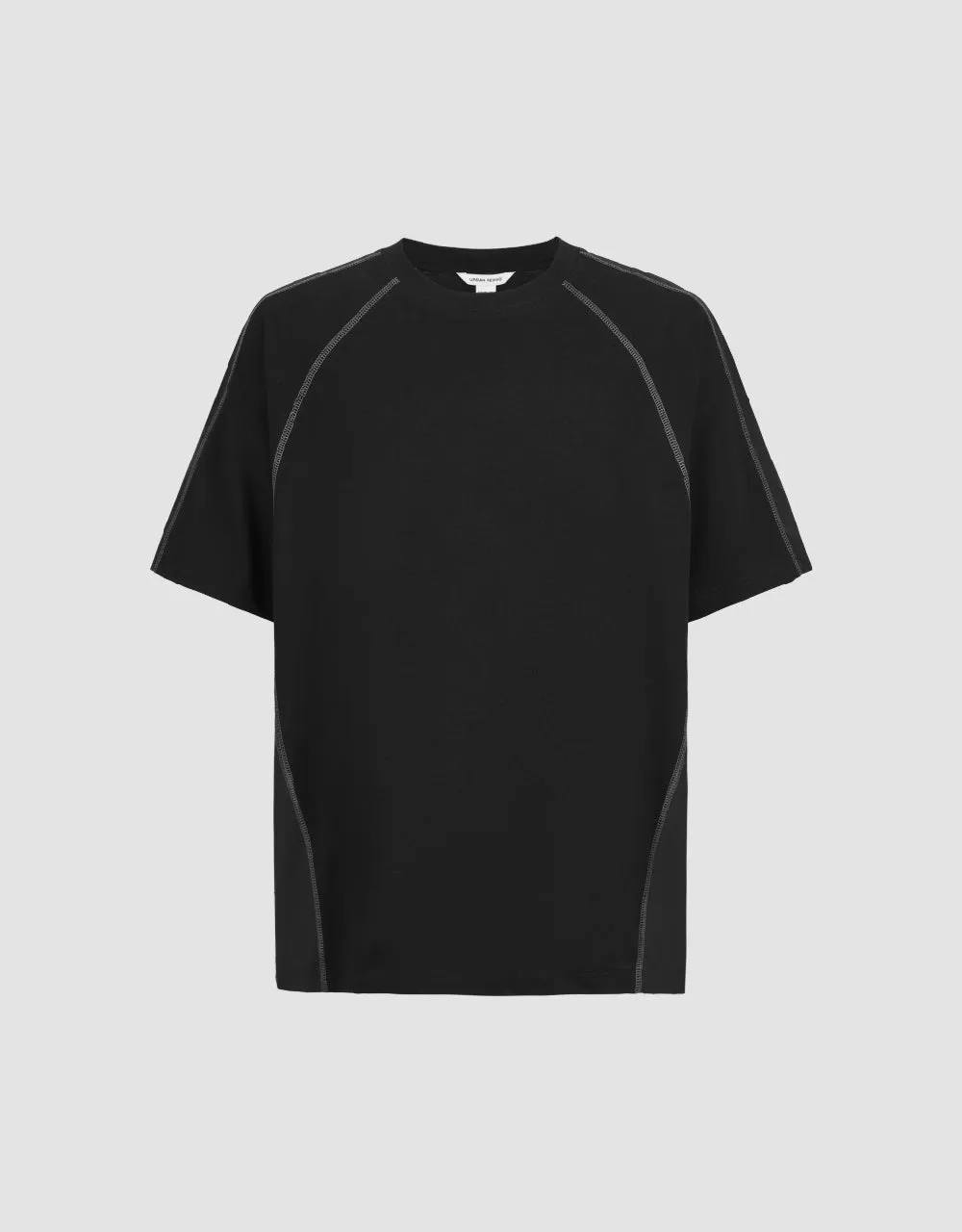 Crew Neck Straight T-Shirt sold by Urban Revivo product image thumbnail 2