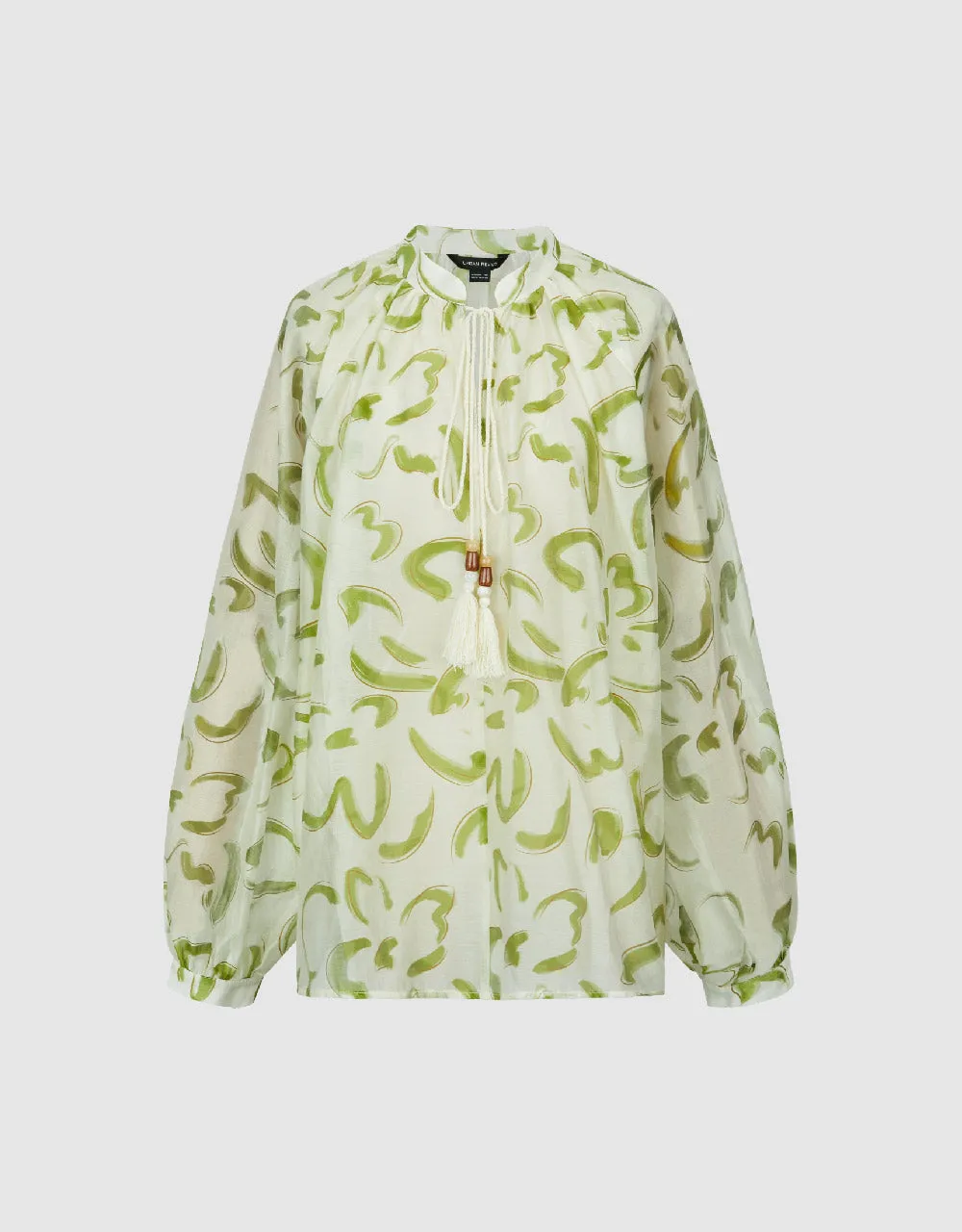 Tie Front Raglan Sleeve Blouse sold by Urban Revivo product image thumbnail 2