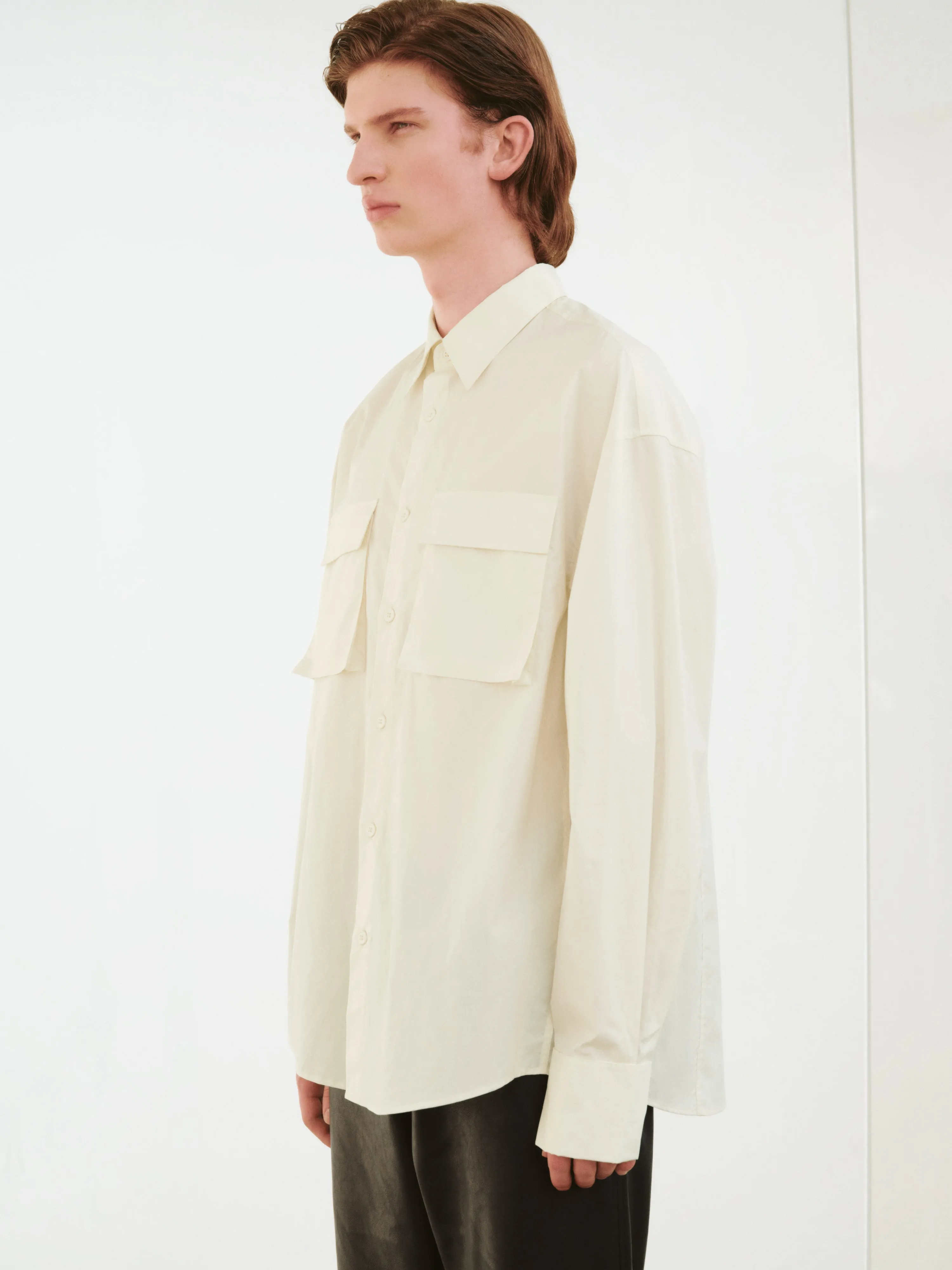 Button Up Loose Shirt With Pockets sold by Urban Revivo product image thumbnail 3