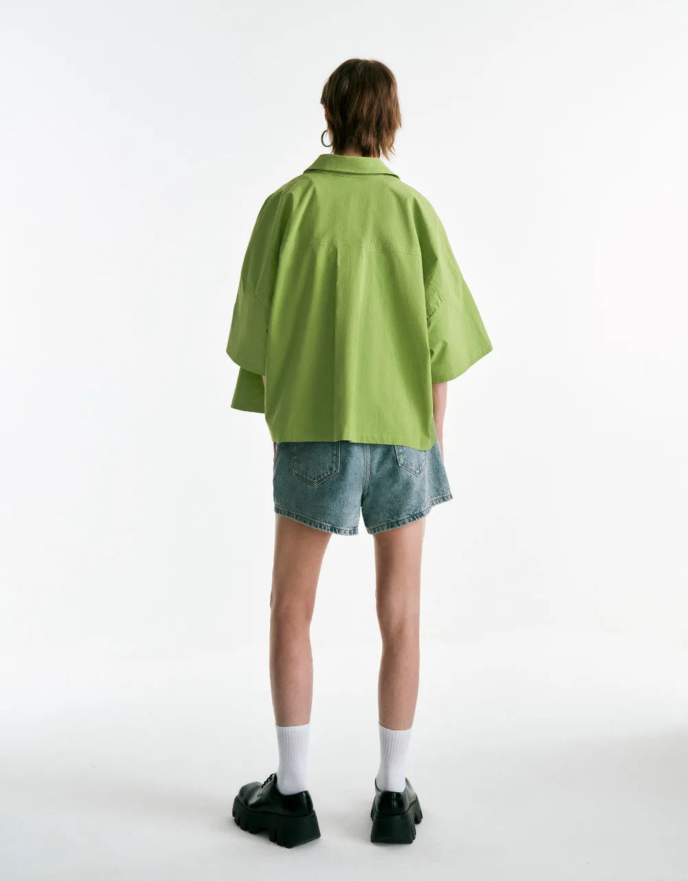 Button Up A-Line Shirt sold by Urban Revivo product image thumbnail 4