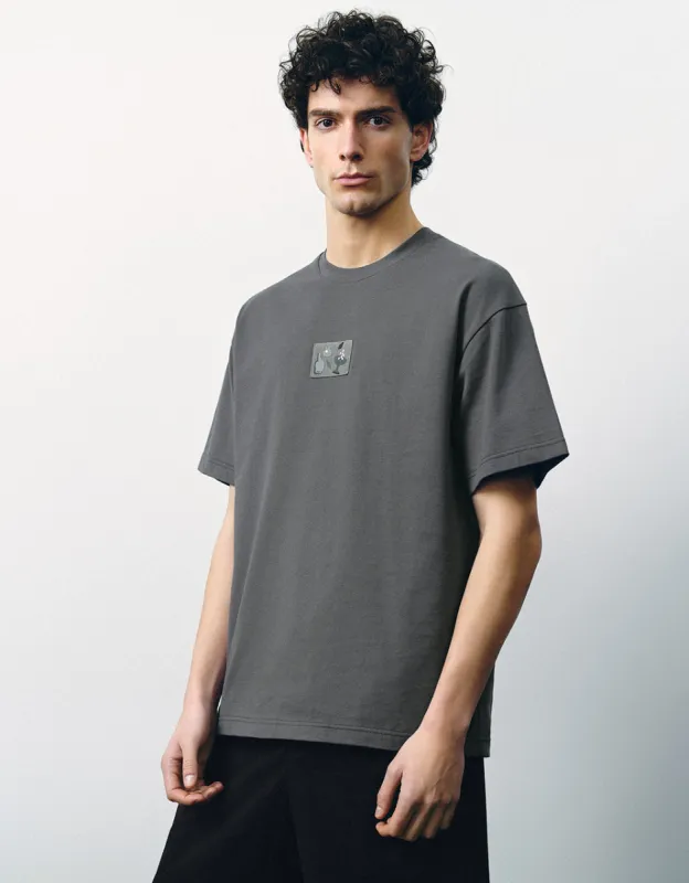 Crew Neck Straight T-Shirt sold by Urban Revivo