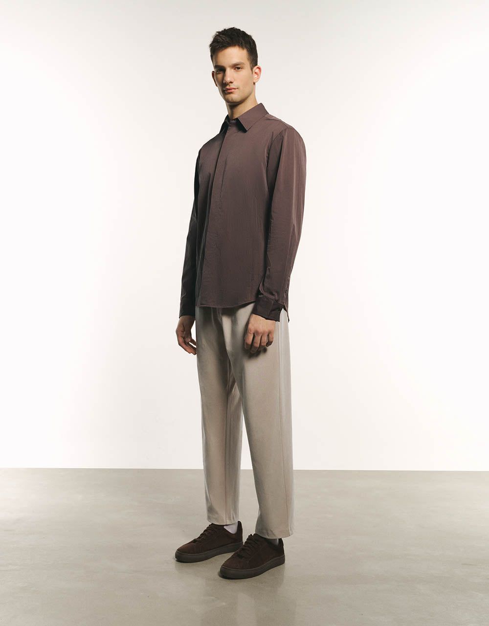 Button Up Loose Shirt sold by Urban Revivo product image thumbnail 3