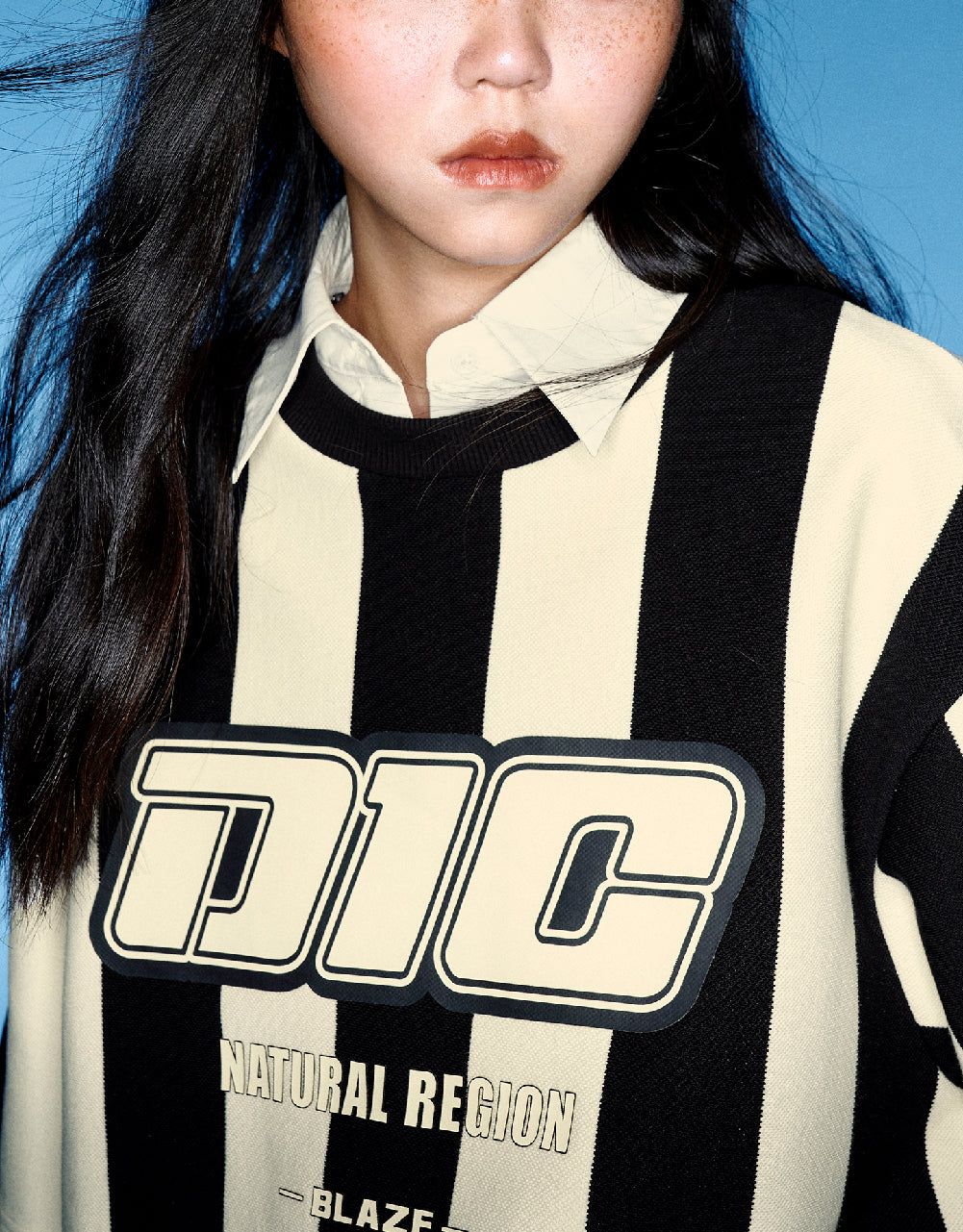 Striped Loose Polo Shirt sold by Urban Revivo product image thumbnail 5