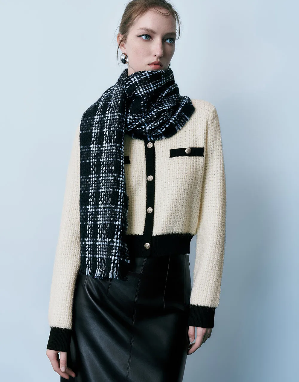 Crew Neck Knitted Cardigan sold by Urban Revivo product image thumbnail 5