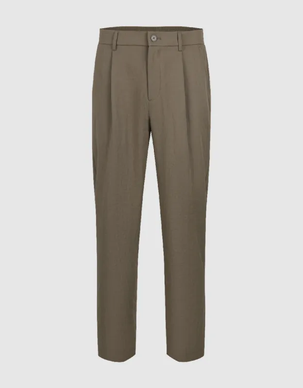 Tailored Carrot Fit Pants sold by Urban Revivo