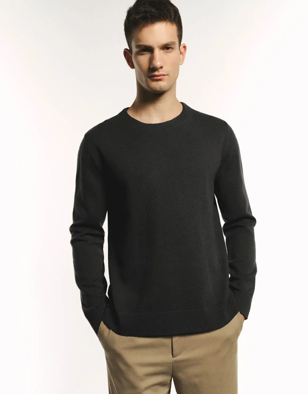 Crew Neck Knitted T-Shirt sold by Urban Revivo product image thumbnail 3