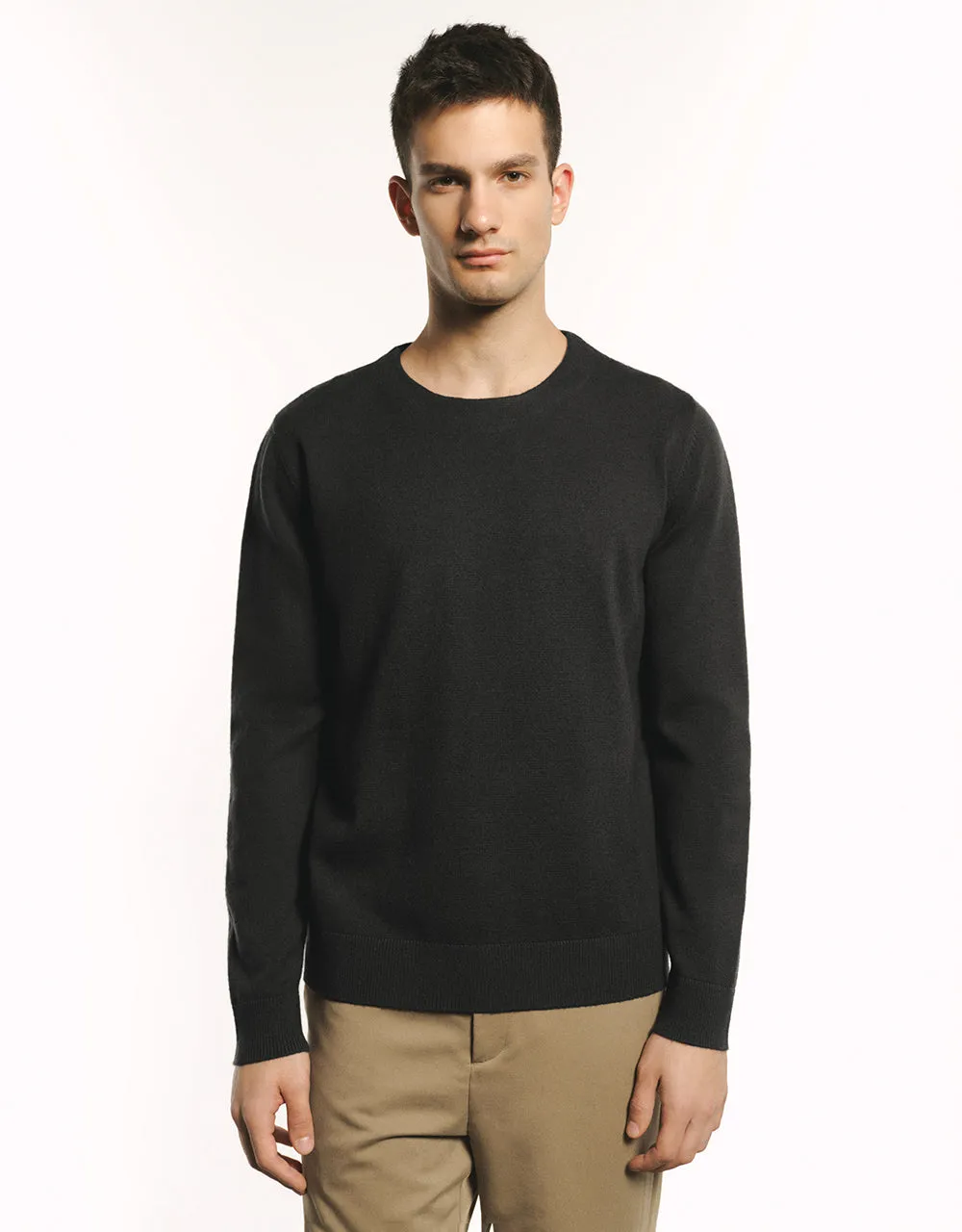 Crew Neck Knitted T-Shirt sold by Urban Revivo