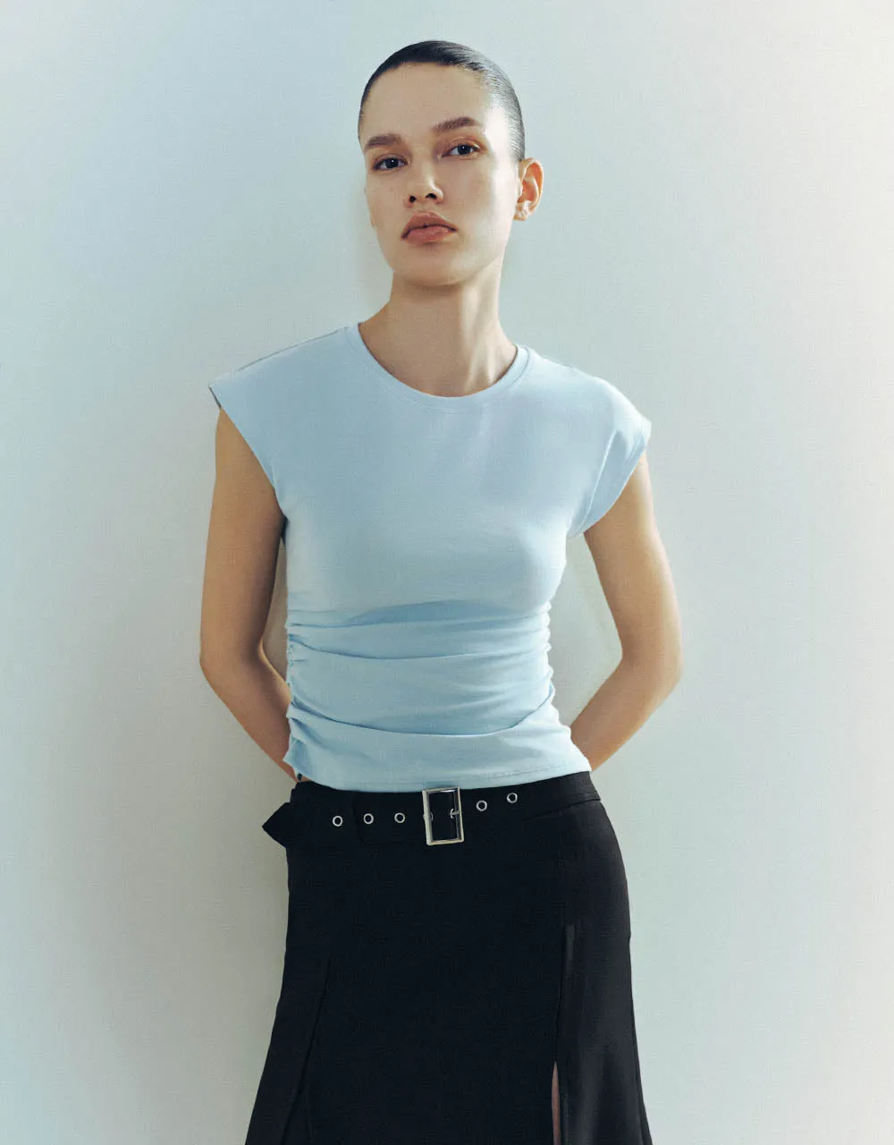 Crew Neck Skinny T-Shirt sold by Urban Revivo