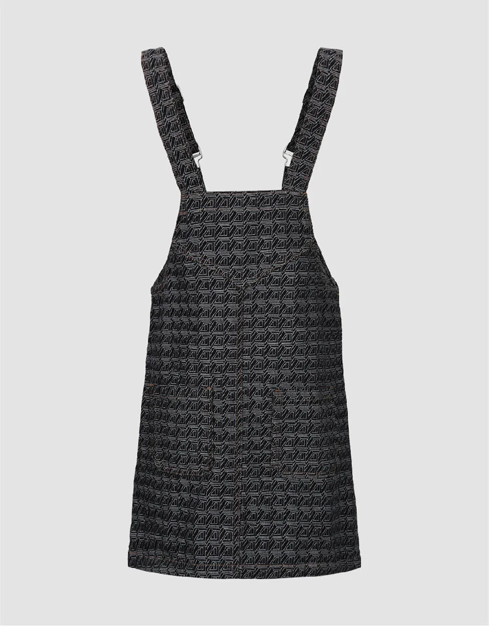 Monogram Denim Pinafore Dress sold by Urban Revivo product image thumbnail 5