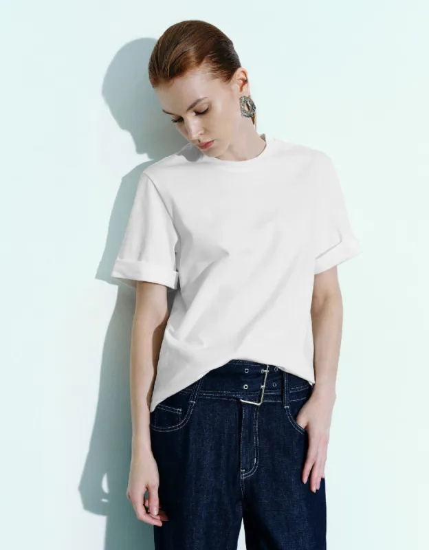 Crew Neck Regular T-Shirt sold by Urban Revivo