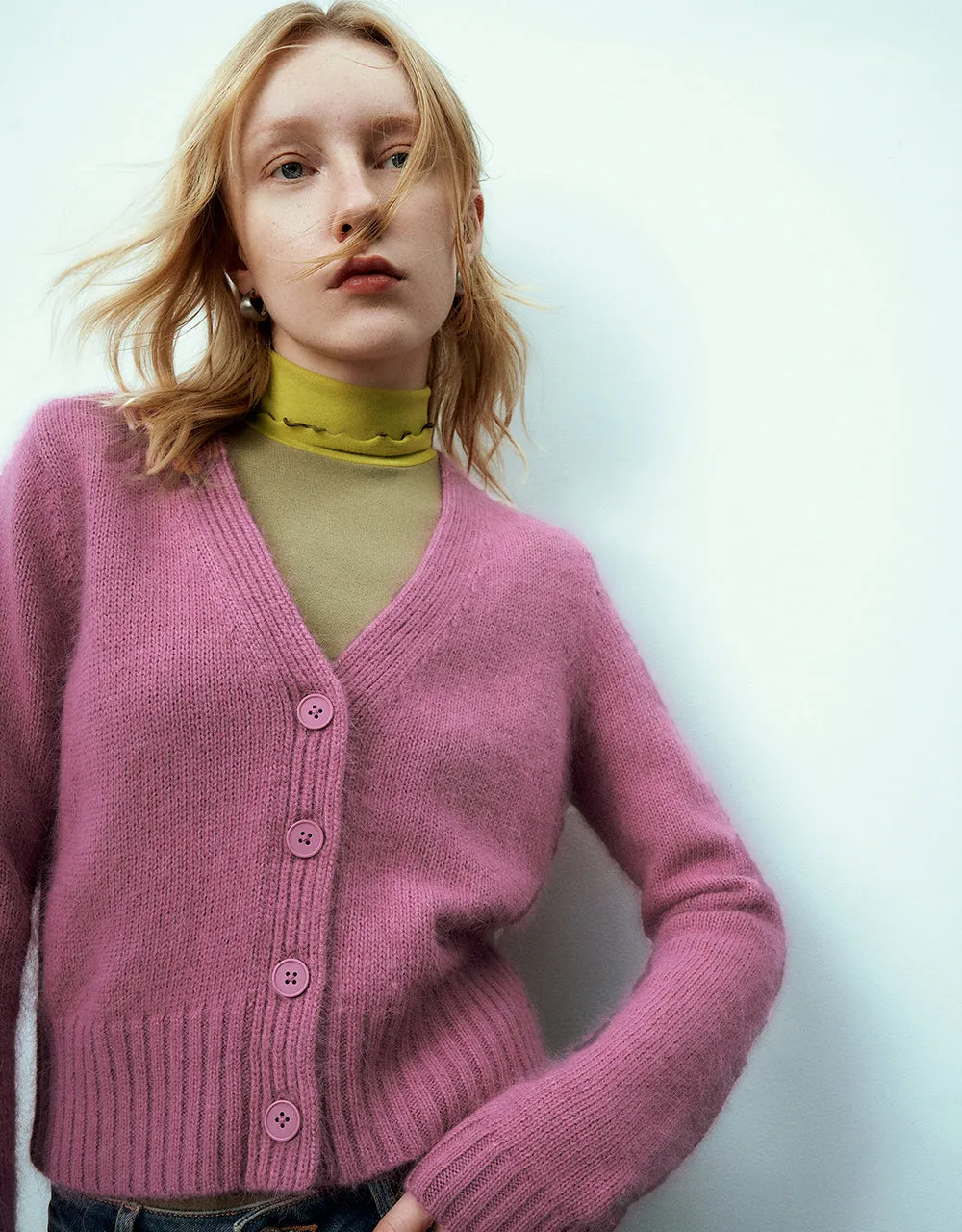 V-Neck Knitted Cardigan sold by Urban Revivo product image thumbnail 5