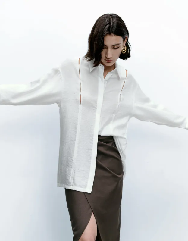 Cut-Out Shirt sold by Urban Revivo