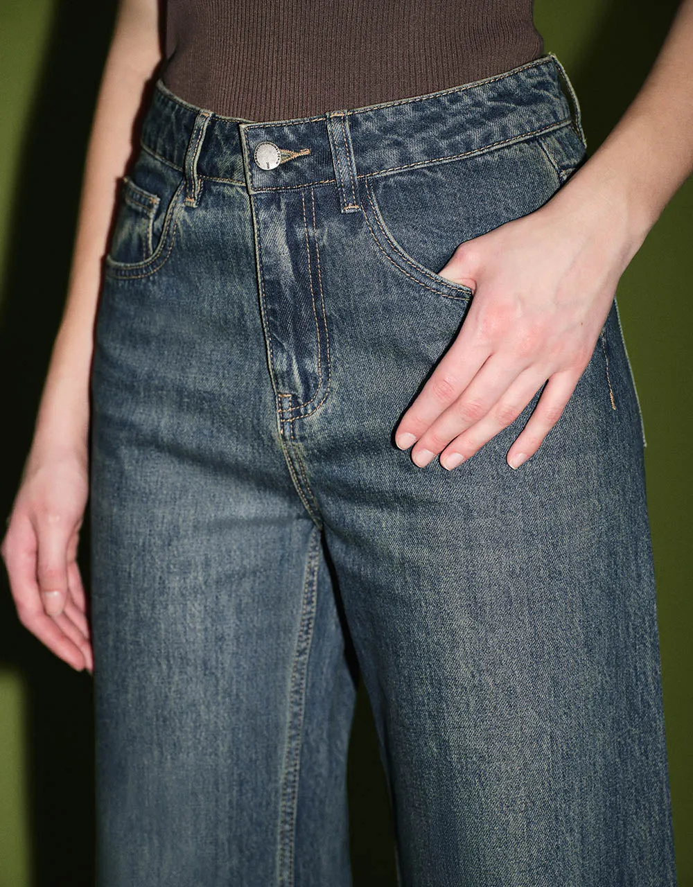 Wide-Leg Jeans sold by Urban Revivo product image thumbnail 5