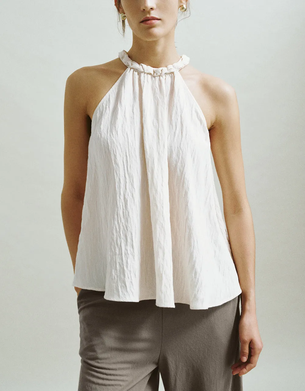 Halter Neck A-Line Cami Top sold by Urban Revivo product image thumbnail 2