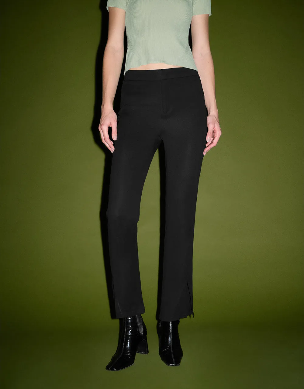 Split Hem Flare Pants sold by Urban Revivo product image thumbnail 2